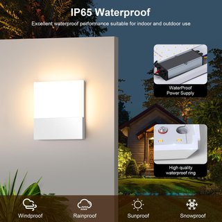 2x Aplique lampara pared 15w blanca Kingwen