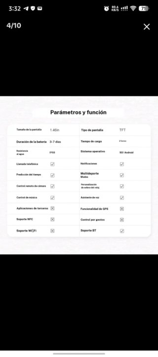 Reloj Inteligente GWENLAND Multifuncional