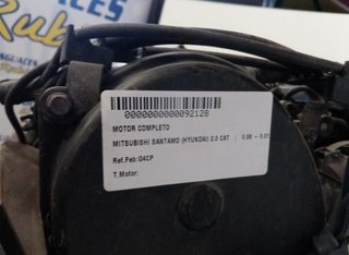 Motor mitsubishi g4cp santamo (hyundai) 2.0 92128