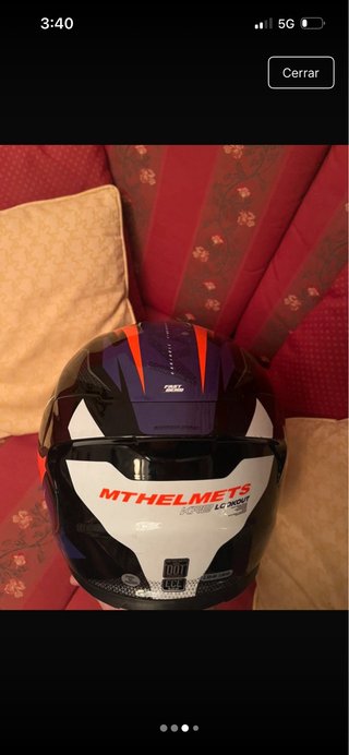Casco MT Helmets Rojo/Morado/Blanco