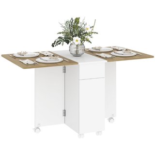 Tavolo Rettangolare Allungabile con 2 Cassetti e u
