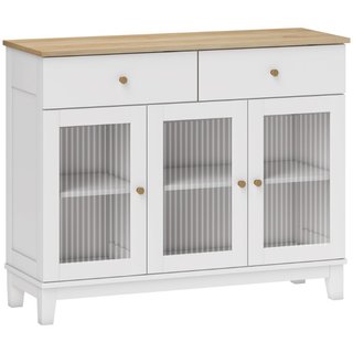 Credenza Cucina con 2 Cassetti e 2 Armadietti con