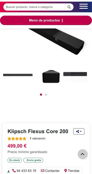 Barra de Sonido KLIPSCH como nueva