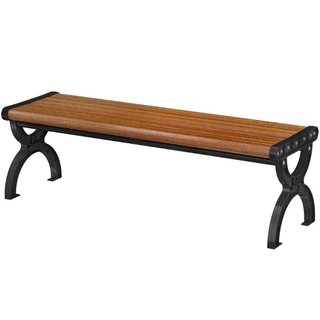 Panchina per Esterno 2 Posti in Metallo, 124x39x39