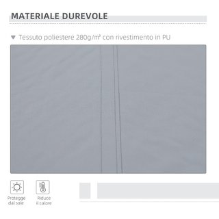 Tenda da Sole 3x2.5 m Avvolgibile per Porte e Fine