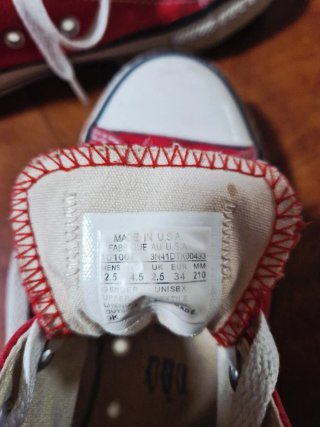 Zapatillas Converse All Star Rojas Talla 34