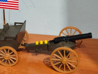 Playmobil Carro de Guerra con Bandera USA