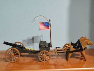 Playmobil Carro de Guerra con Bandera USA