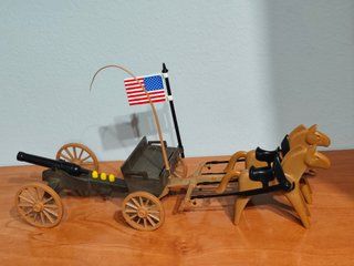 Playmobil Carro de Guerra con Bandera USA