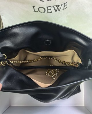 Bolso Loewe Flamenco Clutch Mediano Negro