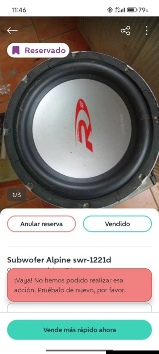 Subwoofer Alpine SWR-1221D