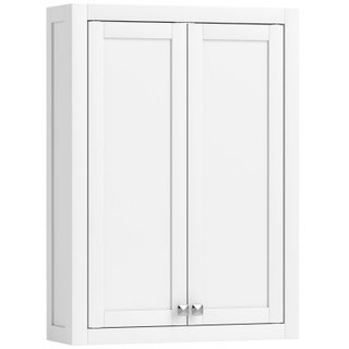 HOMCOM Mobile da Bagno a Parete con 2 Ripiani Rego