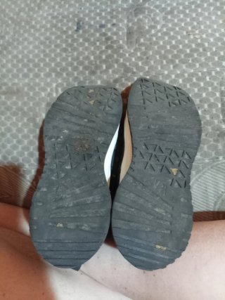 Zapatillas Zara negras plataforma blanca talla 38