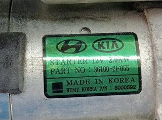 Hyundai 95612 motor arranque 361002f055 santa fe