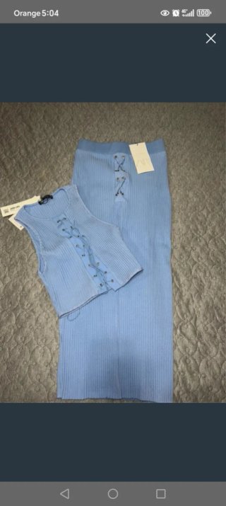 Set Zara Top e Gonna Blu