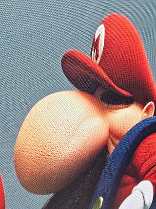 Quadro in tela struttura legno Super Mario 80x60cm
