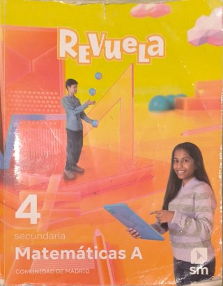 Matemáticas A. 4 Secundaria. Revuela. Comunidad...