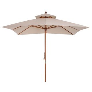 Outsunny Ombrellone da Giardino 3x3m a 8 Stecche C