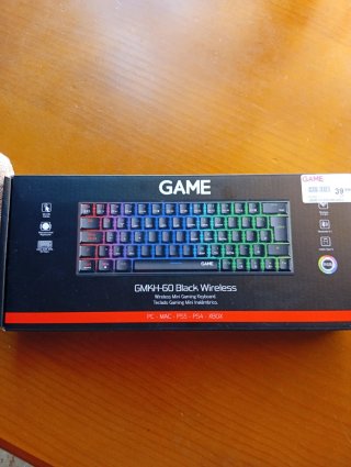 Teclado Mecánico Inalámbrico 60% GAME Negro