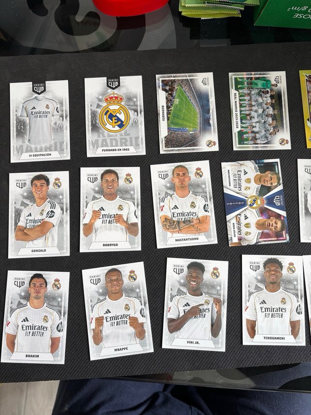 Cartas Panini Club REAL MADRID 2025 2026