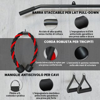Pulley Machine Home Gym e Puleggia LAT Machine, At