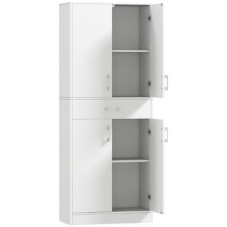 Credenza Cucina Alta con 2 Armadietti e un Cassett