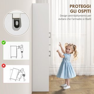 Credenza Cucina Alta con 2 Armadietti e un Cassett