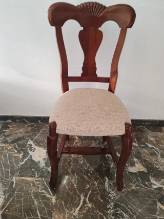 Mesa comedor extensible y 6 sillas