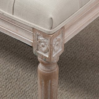Panca Fondo Letto Imbottita con Rivestimento Effet