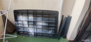 Mesa de plástico para exterior