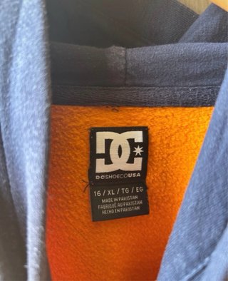 Sudadera DC Shoes Naranja y Azul
