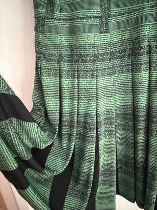 Vestido verde con estampado