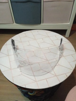 Visera para casco transparente