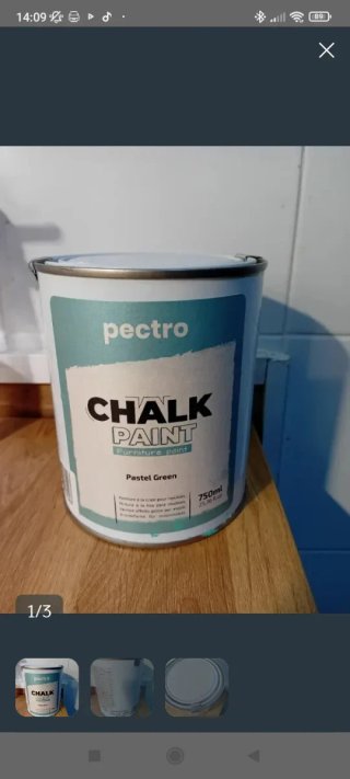 Pintura Pectro Chalk Paint Pastel Green 750ml