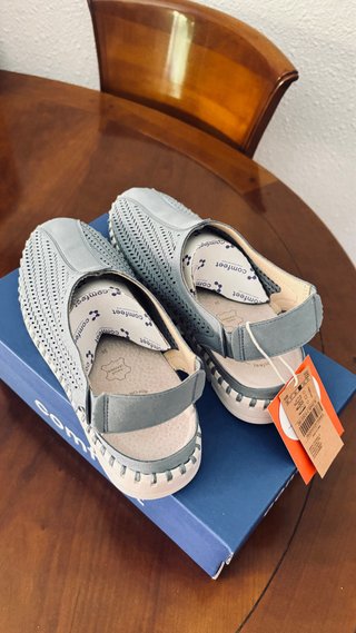 Sandali Comfeet Pelle Blu