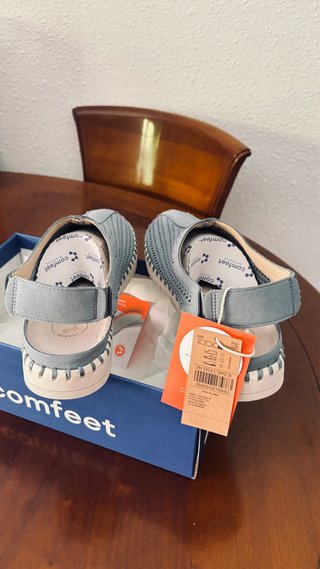 Sandali Comfeet Pelle Blu
