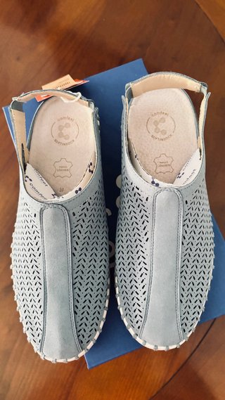 Sandali Comfeet Pelle Blu