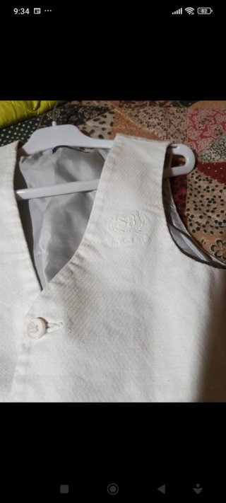 Gilet bianco bambino 8 anni