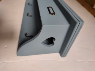 Perchero de pared con balda