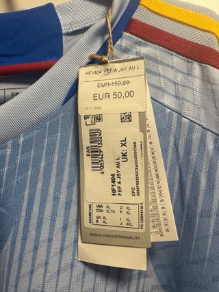 Camiseta España Adidas Manga Larga Xl