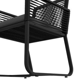 Set da Giardino in Rattan con 2 Poltroncine con Cu