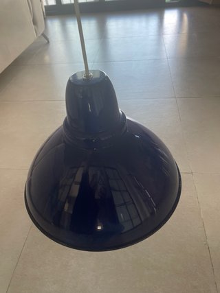 Lámpara colgante azul
