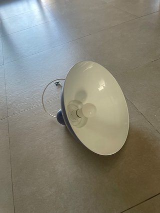 Lámpara colgante azul