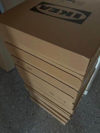 Nuevo en caja EKET Ikea fino naranja / amarillo