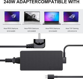 ZOSAM Cargador 240W 20V 12A ASUS ROG TUF ProArt