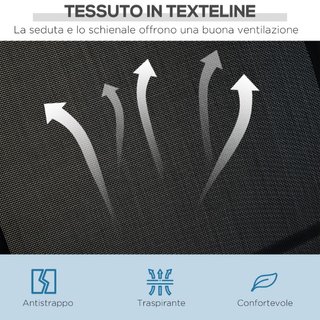Dondolo da Giardino 3 Posti con Tettuccio Parasole