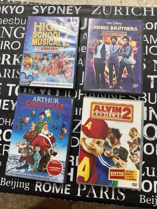 Lote 4 Películas DVD: High School Musical, Jonas B