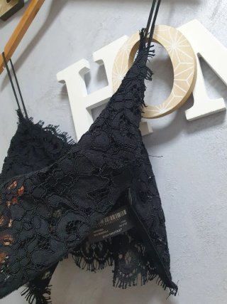 Set Zara Top in pizzo e gonna a righe