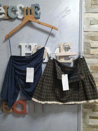 Conjunto Zara Falda y Pantalón