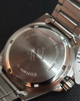 Reloj Casio Hombre Verde y Plateado